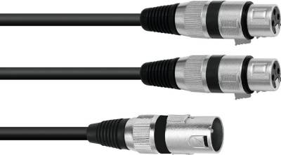 Omnitronic 30225210 Audio-Kabel 1,5 m XLR (3-pin) 2 x XLR (3-pin) Schwarz (30225210) von Omnitronic