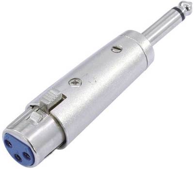Omnitronic 30226400 XLR Adapter [1x XLR-Buchse 3 polig - 1x Klinkenstecker 6.3mm (mono)] von Omnitronic