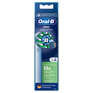 4 Oral-B PRO Cross Action Zahnbürstenaufsätze von Oral-B