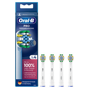 4 Oral-B PRO Tiefenreinigung Zahnbürstenaufsätze von Oral-B