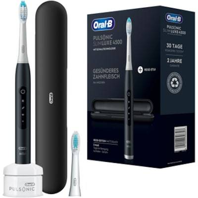 Oral-B Pulsonic Slim Luxe 4500 elektische Zahnbürste Matte Black mit Reiseetui von Oral-B