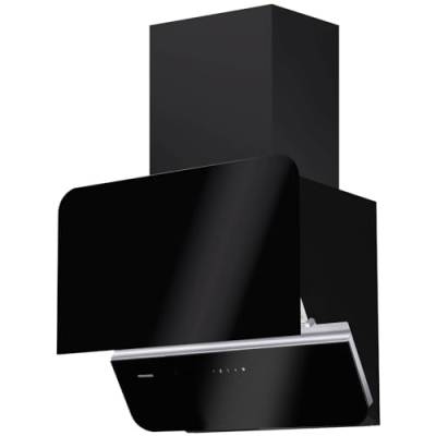 Oranier Kopffreihaube 60 cm - schwarze Dunstabzugshaube mit weißer LED Anzeige - Umluft Schräghaube mit 4 Leistungsstufen - Touch-Control - SIGNA60S1 von Oranier