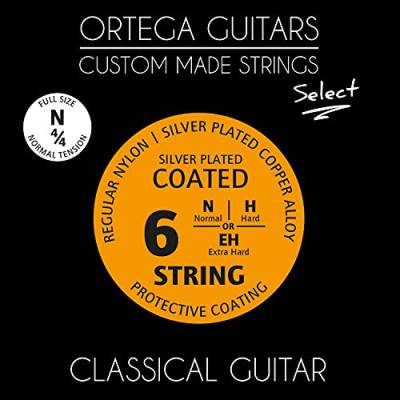 Ortega Guitars Custom Made Strings - Select - 4/4 Konzertgitarre - Regular Nylon beschichtet (NYS44N) von Ortega Guitars