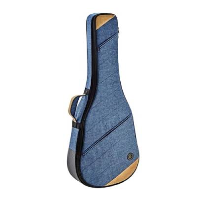 Ortega Guitars gepolstertes Soft Case - für Full Size Akustikgitarren - Leinen, Baumwolle, Veloursleder - blau, ocean blue (OSOCACL-OC) von Ortega Guitars