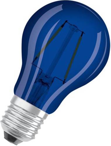 OSRAM 4058075434004 LED EEK G (A - G) E27 Glühlampenform 2.5W = 4W Blau (Ø x L) 60mm x 105mm 1St. von Osram