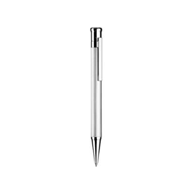 Otto Hutt Design 04 Kugelschreiber in Silber, Schaft aus platiniertem Messing, Länge: 13.3cm, Durchmesser 10.8mm, Gewicht 42.1gr, 001-11606 von Otto Hutt