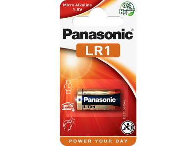 PANASONIC 00290098 LR1EP/1BE LR1 Batterie, Alkaline, 1.5 Volt, 900 mAh von PANASONIC