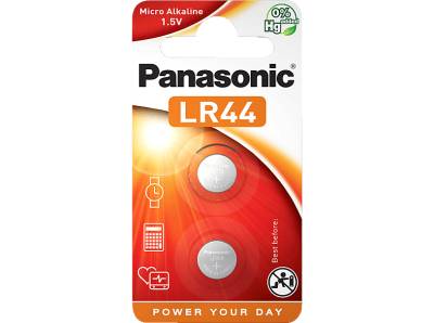 PANASONIC 2B120571 LR44L/2BP LR44 Knopfzelle, Alkaline, 1.5 Volt von PANASONIC