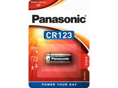 PANASONIC 2B222596 CR123A Batterie, Lithium Metall, 3 Volt von PANASONIC