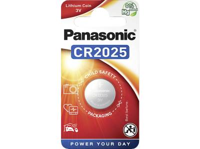 PANASONIC 2B370597 CR2025L/1BP CR2025 Knopfzelle, Lithium Metall, 3 Volt von PANASONIC