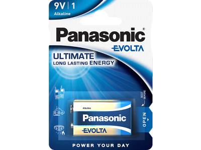 PANASONIC 6LR61EGE/1BP Evolta E-Block Batterie, Alkaline, 9 Volt von PANASONIC
