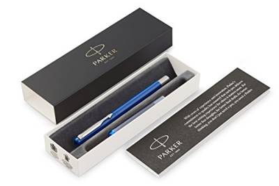 Parker Vector Füller | Blau | Füllfederhalter Feine Spitze | Blaue Tinte | Geschenkbox von PARKER