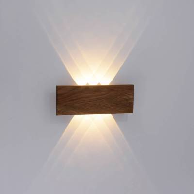 Paul Neuhaus Palma LED-Wandleuchte Holz 32 cm von PAUL NEUHAUS
