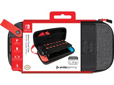 PDP LLC Konsolen-Tasche Elite Deluxe Tasche für Nintendo Switch, Grau von PDP LLC