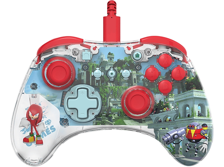 PDP LLC REALMz™: Knuckles Sky Sanctuary Zone Wired Gaming Controller Motiv: für Nintendo Switch, Switch OLED von PDP LLC