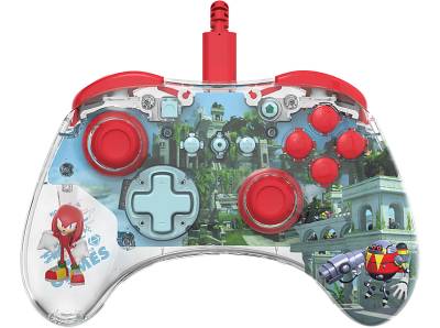 PDP LLC REALMz™: Knuckles Sky Sanctuary Zone Wired Gaming Controller Motiv: für Nintendo Switch, Switch OLED von PDP LLC