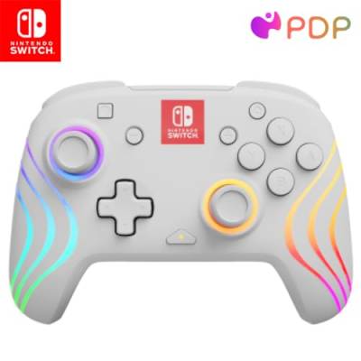 PDP Official Afterglow Wave Wireless Controller Nintendo Switch - White von PDP