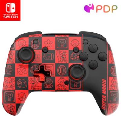 PDP Official Wireless Deluxe Controller Nintendo Switch GLOW - Super Icons von PDP