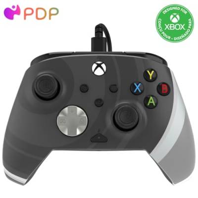 PDP REMATCH XBOX verkabelt Controller RADIAL Schwarz für Xbox Series X|S, Xbox One, Offiziell Lizenziert von PDP