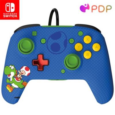 PDP Switch Rematch verkabelt controller TOAD & YOSHI Offiziell Lizenziert durch Nintendo - Customizable buttons, sticks, triggers, and paddles - Ergonomic Controllers von PDP
