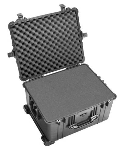 PELI 1620 Professioneller Kamerakoffer, IP67 Wasser- und Staubdicht, 72L Volumen, Mit Einteilersystem, Schwarz von PELI