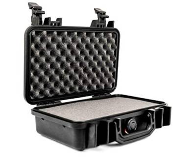 Peli 1170 Professioneller Kamerakoffer, IP67 Wasser- und Staubdicht, 3L Volumen, mit Schaumstoffeinlage (Anpassbar), Schwarz, 1170-000-110E, black von PELI
