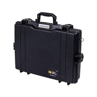 Peli 1495 Laptop Schutzkoffer für maximalen Schutz vor äußeren Einwirkungen, IP67 Wasser- und Staubdicht, 15L Volumen, ohne Schaumstoff (separat erhältlich), Farbe: Schwarz von PELI
