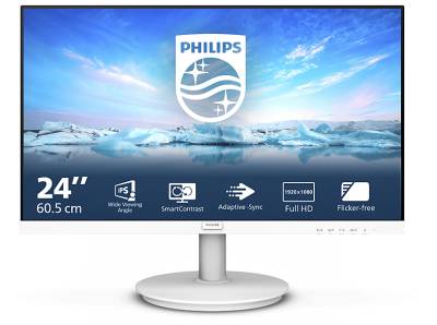 PHILIPS 241V8AW 23,8 Zoll Full-HD Monitor (4 ms Reaktionszeit, 75 Hz) von PHILIPS