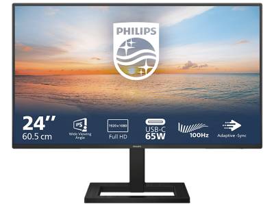 PHILIPS 24E1N1300AE 23,8 Zoll Full-HD Monitor (4 ms Reaktionszeit, 100 Hz) von PHILIPS