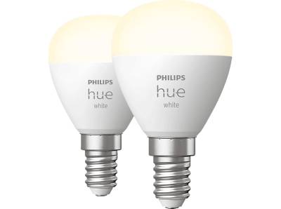 PHILIPS Hue White E14 Luster Doppelpack LED Lampe Warmweiß von PHILIPS