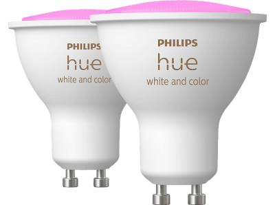 PHILIPS Hue White & Col. Amb. GU10 Doppelpack LED Lampe Mehrfarbig von PHILIPS