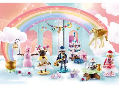 PLAYMOBIL 71348 Adventskalender "Weihnachtsfest unter dem Regenbogen" Spielset, Mehrfarbig von PLAYMOBIL