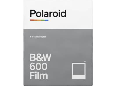 POLAROID Sofortbildfilm Schwarz und Weiß für 600 i-Type weißer Rahmen von POLAROID