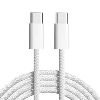 PRENDELUZ USB-Ladekabel, USB, C, Weiß, 1 m, 60 W, kompatibel mit Android und iPhone von PRENDELUZ