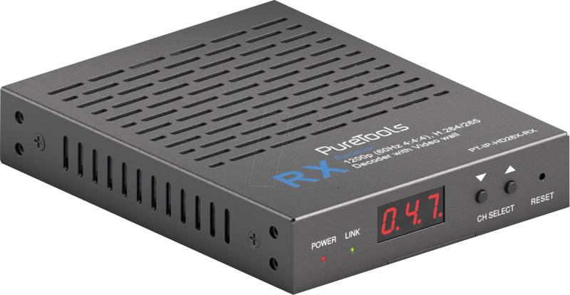 PT-IP-HD26X-RX - HDMI IP Receiver, H.264 / 265 mit Videowand von PURETOOLS
