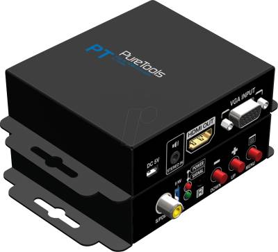 PURE PT-SC-VGAHD - 2K VGA zu HDMI Konverter mit Scaler von PURETOOLS