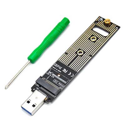 M.2 NVME USB 3.1 Adapter M-Key M.2 NVME auf USB Kartenleser USB 3.1 Gen 2 Bridge Chip mit 10 Gbps High Performance Kompatibel mit Samsung 950/960/970 Evo/Pro oder anderen M.2 SSDs mit PCI-E Typ von Padarsey