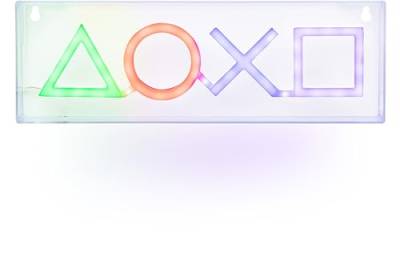 Paladone Playstation LED-Neonlicht - Freistehend oder Wandmontierbar - Spielzimmer-Zubehör & Deko für Spieler von Paladone