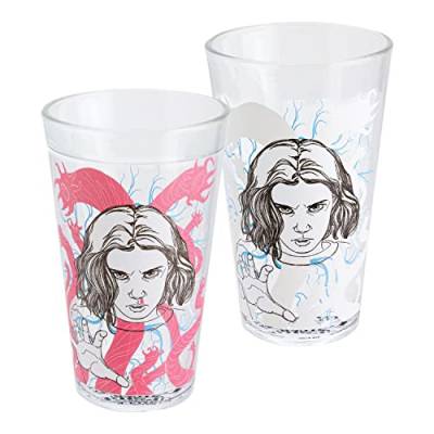 Paladone Stranger Things Eleven Drinking Glass | Color Change Cup Horror Movie Merchandise, PP9886ST, Multicolored von Paladone