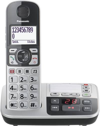 KX-TGE520GS Schnurlostelefon mit Anrufbeantworter silber von Panasonic