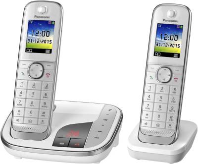 KX-TGJ322GW Schnurlostelefon mit Anrufbeantworter weiß von Panasonic