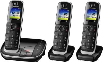 KX-TGJ323GB Schnurlostelefon mit Anrufbeantworter schwarz von Panasonic