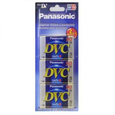 Panasonic DV-M60FE3B Mini DVC Camcorder-Klebeband, 60 Minuten, 3 Stück von Panasonic