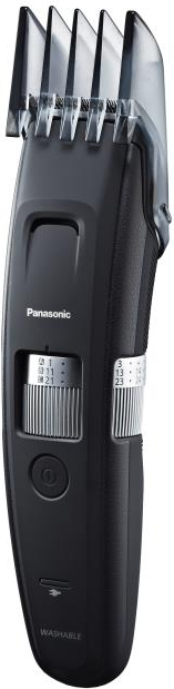 Panasonic ER-GB96. Minimum Haarlänge: 0,5 mm, Maximum Haarlänge: 3 cm, Trimm-Arten: Langer Bart. Produktfarbe: Schwarz, Silber. Energiequelle: AC/Baterry, Betriebsdauer: 50 min, Akku-/Batterietyp: Eingebaut (ER-GB96K503) von Panasonic
