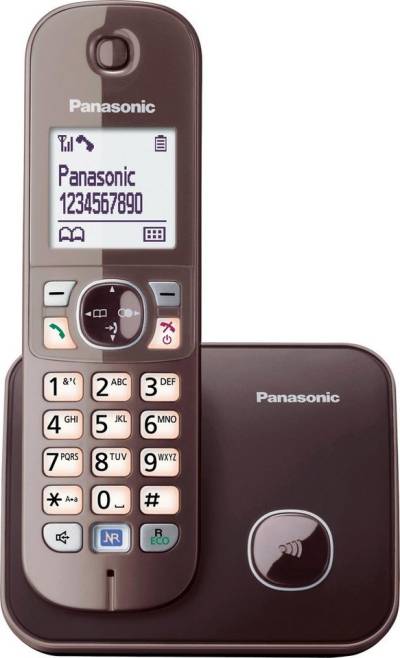 Panasonic KX-TG6811GS Schnurloses DECT-Telefon (Mobilteile: 1, mit Anrufer- und Wahlsperre) von Panasonic