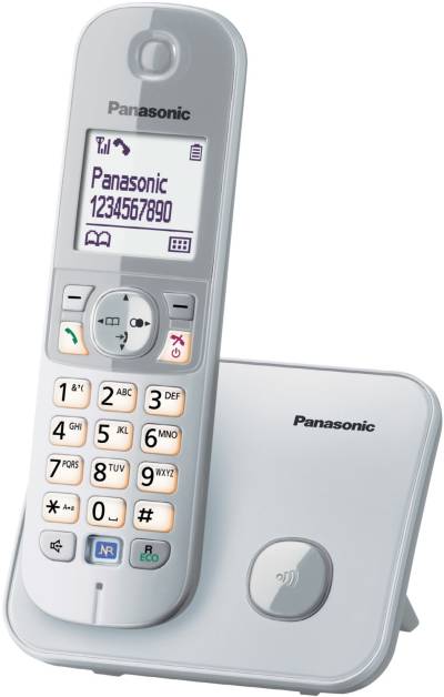 Panasonic KX-TG6821GS schnurloses Telefon mit Anrufbeantworter perlsilber von Panasonic
