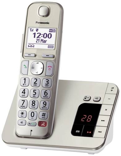Panasonic KX-TGE260GN DECT/GAP Schnurloses Telefon analog Anrufbeantworter, Babyphone, Freisprechen, von Panasonic