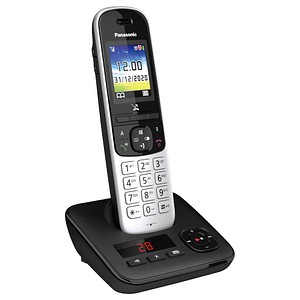 Panasonic KX-TGH720GS Schnurloses Telefon mit Anrufbeantworter silber-schwarz von Panasonic