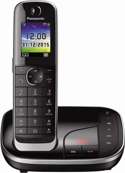 Panasonic KX-TGJ320GB Familien-Telefon mit Anrufbeantworter, schwarz von Panasonic