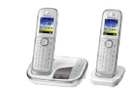 Panasonic KX-TGJ322, DECT-Telefon, Freisprecheinrichtung, 250 Eintragungen, Anrufer-Identifikation, SMS (Kurznachrichtendienst), Weiß von Panasonic